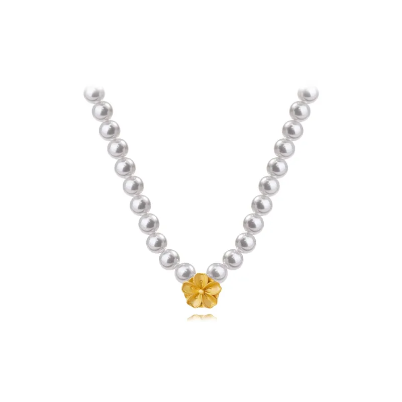 CHINA GOLD Pearl Necklaces Women's-0