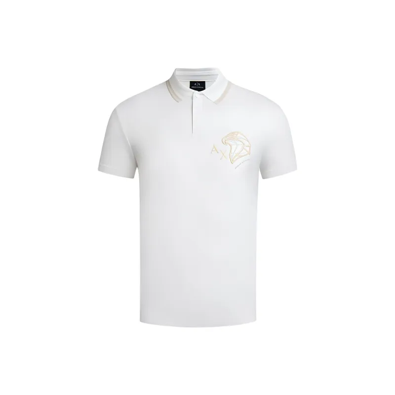 ARMANI EXCHANGEAE SS24 Polo Shirt Men's Ecru-0
