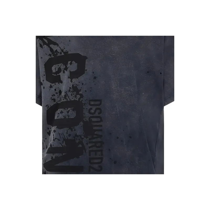 DSQUARED 2 Icon Printed Crewneck T Shirt-5