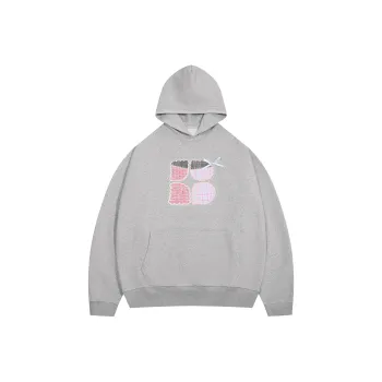 BIPOLAR Hoodie Unisex Heather Gray Pink Blue