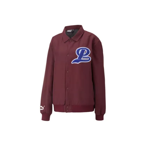 PUMA TEAM Jackets Men Burgundy