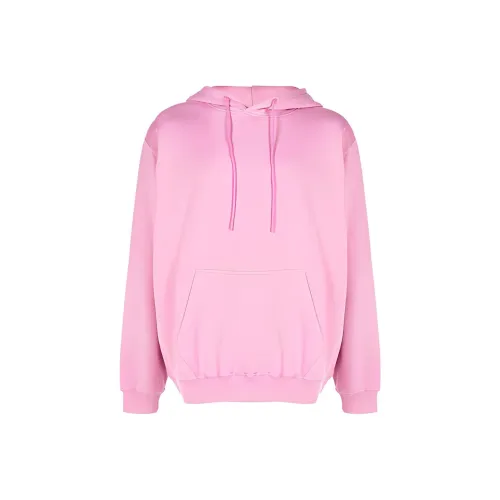 MSGM 브라이트 핑크 남성 맨투맨