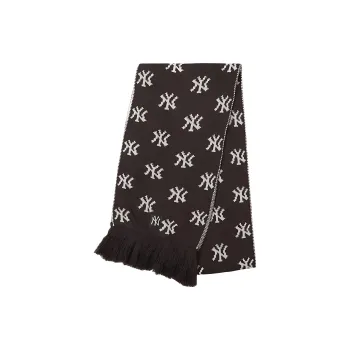 New Era Acrylic Knit Scarves Unisex Brown