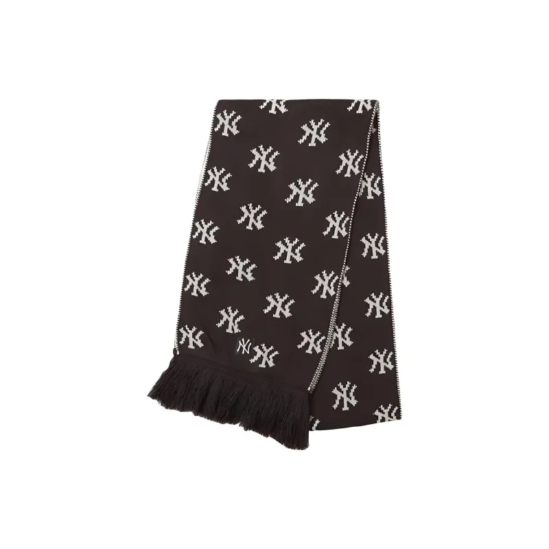 New Era Acrylic Knit Scarves Unisex Brown-0