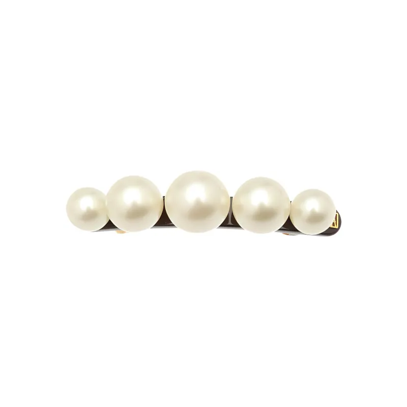 ALEXANDRE DE PARIS Luxurious Jade Bead 7cm Hair Clip Women's-1