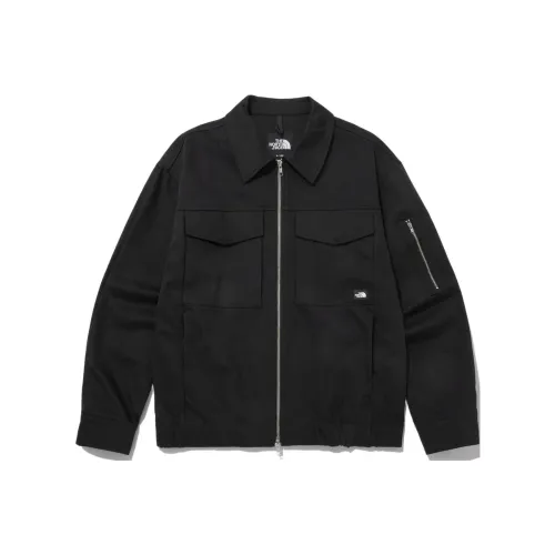 paisley-floral print cotton shirt Jackets Unisex Black