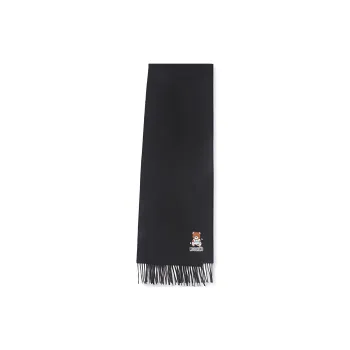 MOSCHINO Knit Scarves Unisex Black