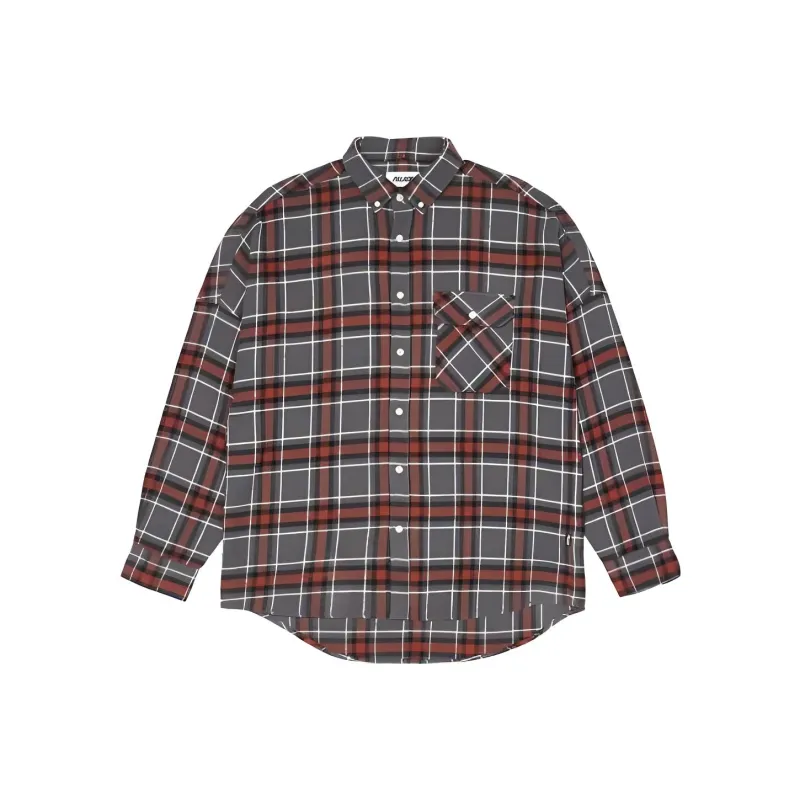 PALACE Flannel Drop Shoulder Shirt-0