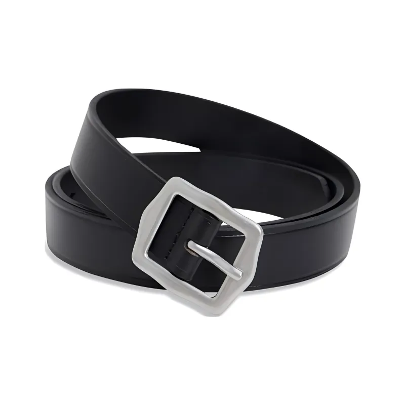 Levi’s Solid Color Design Cow Leather Leather Belts Women's Black-0