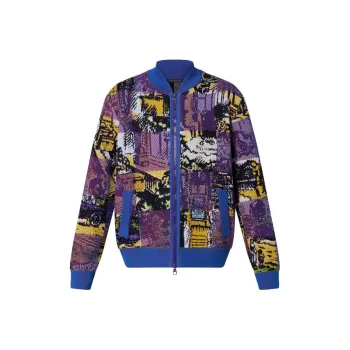 LOUIS VUITTON 2020s Knitted Bomber Jacket