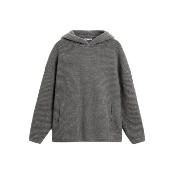ZARA Sweatshirt Men's Zebra Print Gray