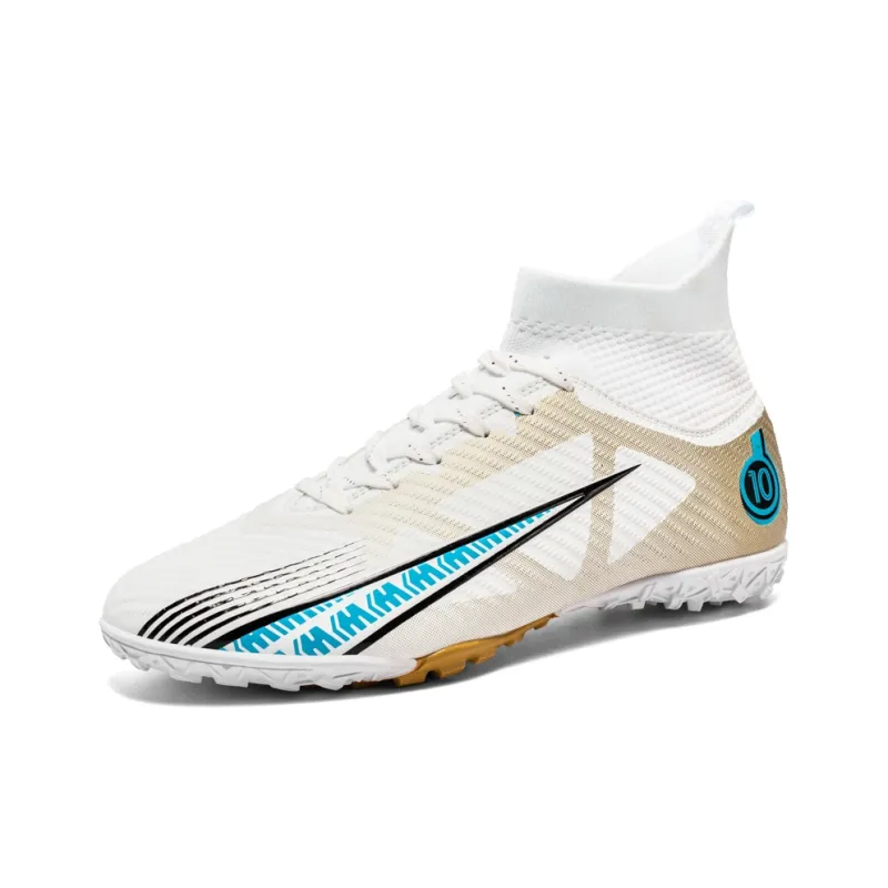 QIUTEXIONG Soft Ground Firm Ground Slip Resistant And Breathable Soccer Shoes Unisex-1