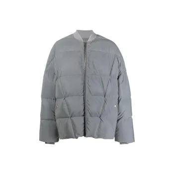 RICK OWENS Collarless Padded Jacket