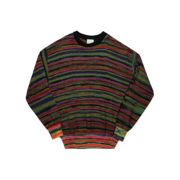 Aries Space Dye Problemo Crewneck Drop-Shoulder Jumper