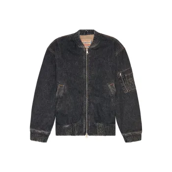 DIESEL D-Weltik Denim Bomber Jacket