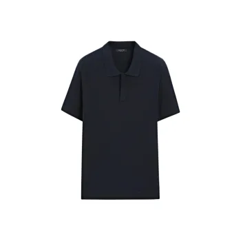 Massimo Dutti Polo Shirt Men's Marine Blue