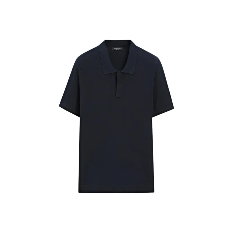 Massimo Dutti Polo Shirt Men's Marine Blue-0