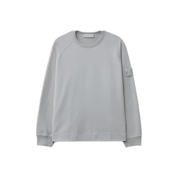 STONE ISLAND Ghost Logo Patch Crewneck Sweatshirt