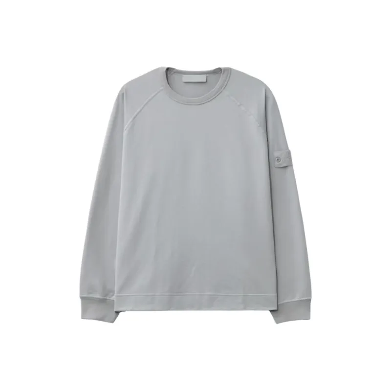 STONE ISLAND Ghost Logo Patch Crewneck Sweatshirt-0