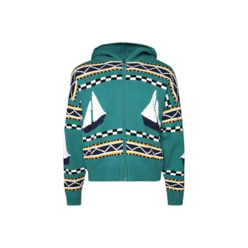 RHUDE Bateau Knit Zip Up