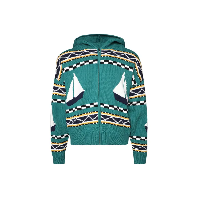 RHUDE Bateau Knit Zip Up-0