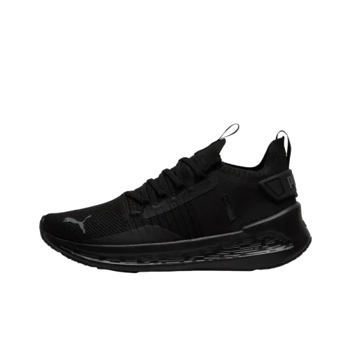 PUMA SOFTRIDE Symmetry Fuzion Anti Slip Wear Resistant Low Top Casual Running Shoes Men's Black