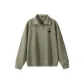 [Fleece-Lined and Thickened]Gray Pea Green (Minimalist Style Back Logo)