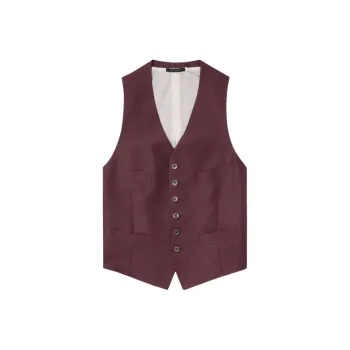 TOM FORD Tank Tops Men Burgundy