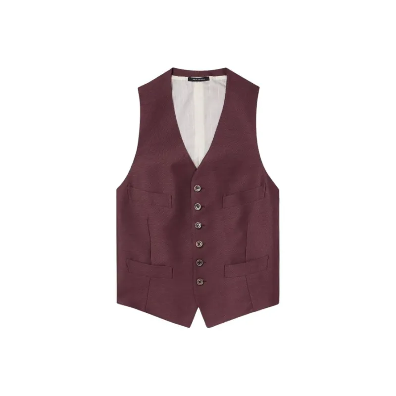 TOM FORD Tank Tops Men Burgundy-0