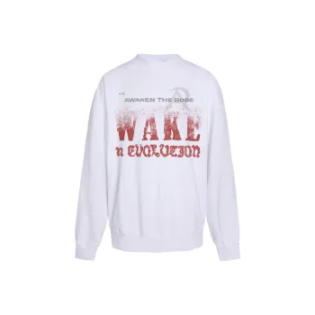 AWAKEN THE ROSE Sweatshirt Unisex White