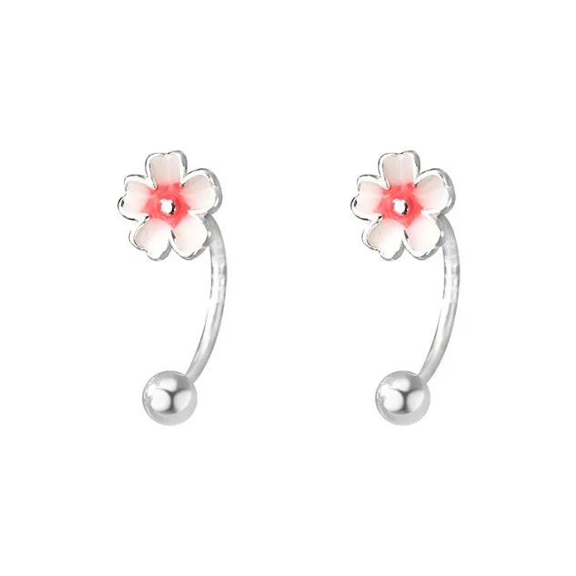 QUIET LOVE Sterling Silver Stud Earrings Women's-0