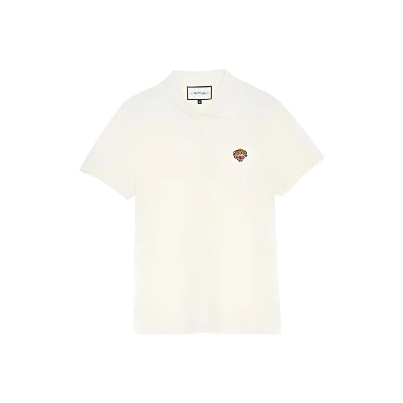 Ed Hardy Classic Classic Series Polo Shirts Men Ivory White-0