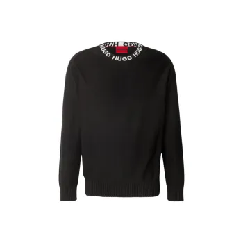 HUGO BOSS Logo Intarsia Oversize Fit Jumper
