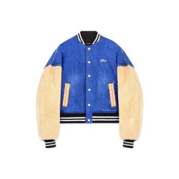 WE11DONE Denim Varsity Jacket