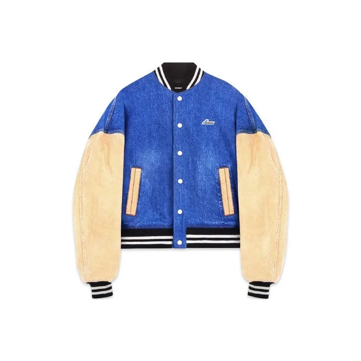 WE11DONE Denim Varsity Jacket-0