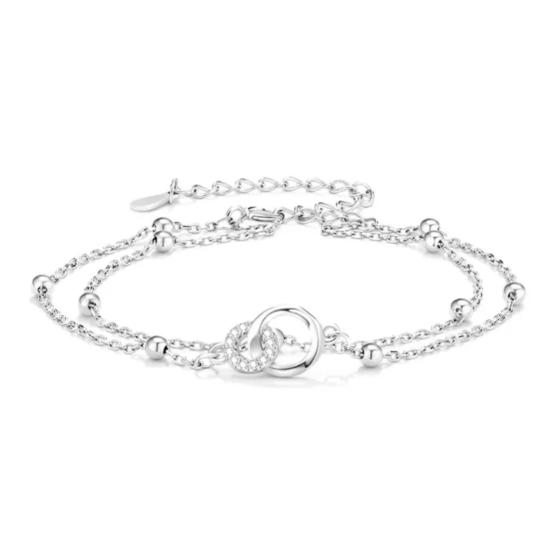 CHINA GOLD S925 Silver Bracelets Women's-4
