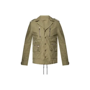 BALMAIN Jackets Men Army Green