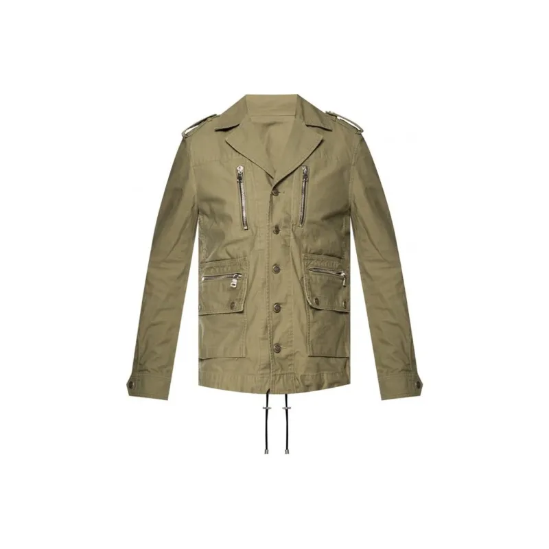 BALMAIN Jackets Men Army Green-0