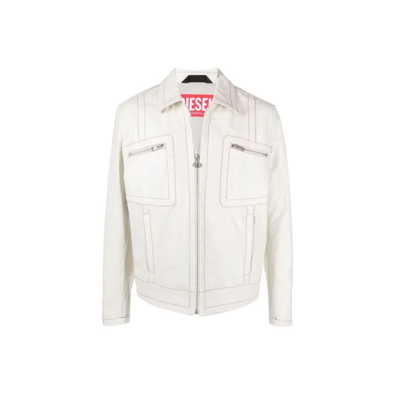 DIESEL Jackets Men White-0