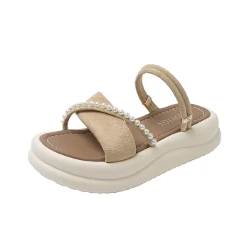 Puppytown Rubber Sole Odor Resistant Slip Resistant Slide Slippers Women's