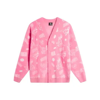 LiNing x DISHINIBAOBAOLONGLIANMINGKUAN Sports Life Collection Knitwear Unisex Fairy Trail Pink