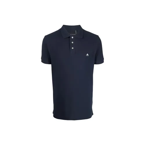 Moose Knuckles Polo Shirts Men Blue