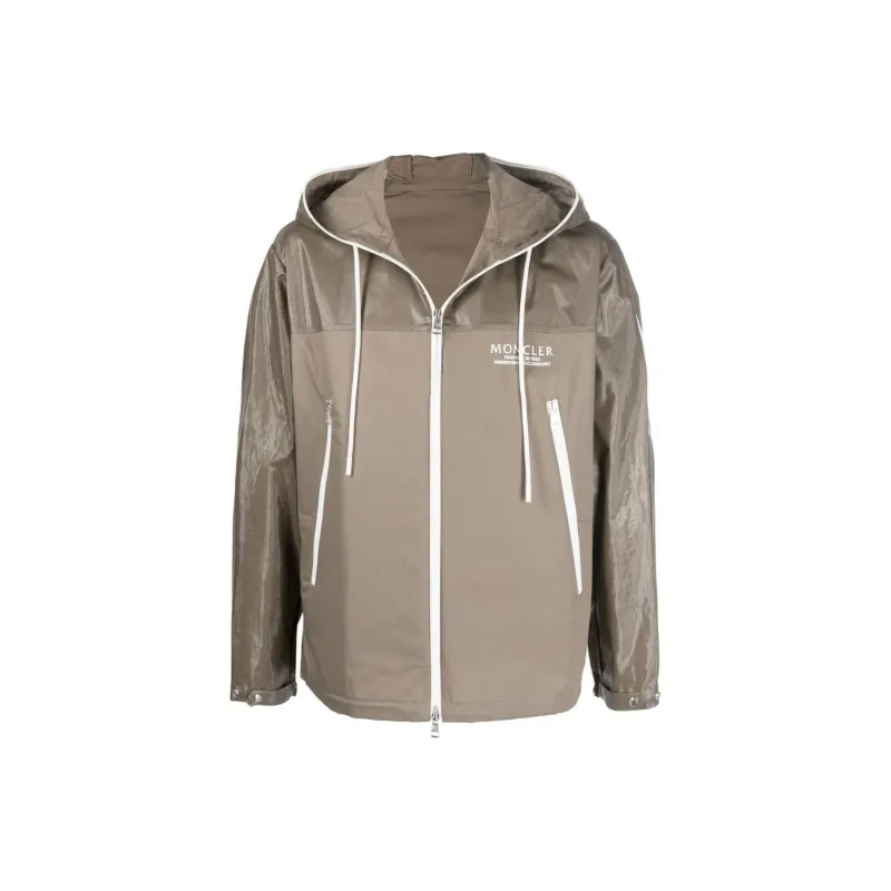 Moncler Jackets Men Khaki-0