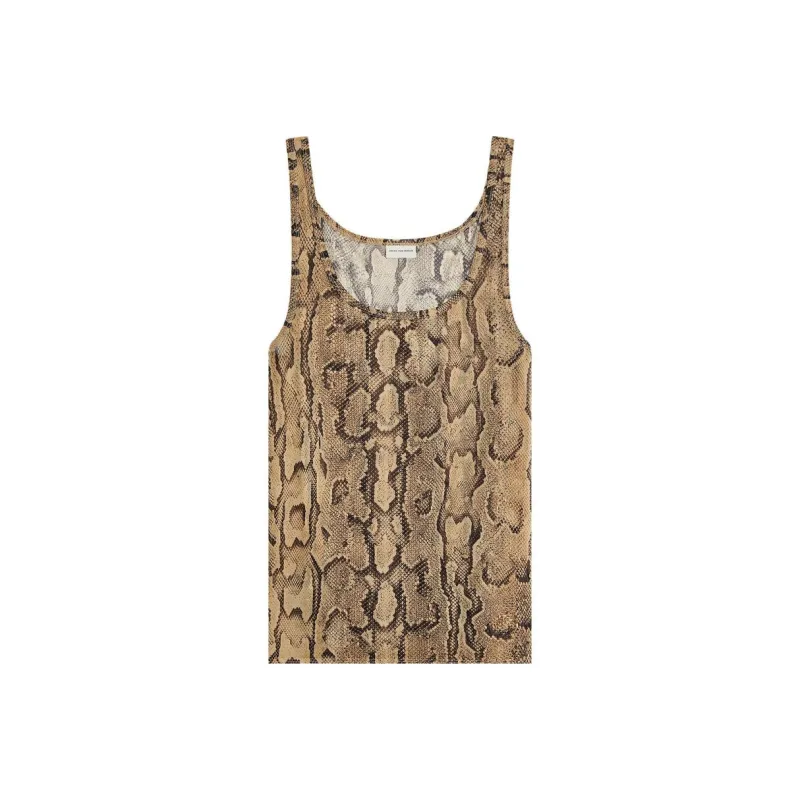 DRIES VAN NOTEN Python print Tank Top-0