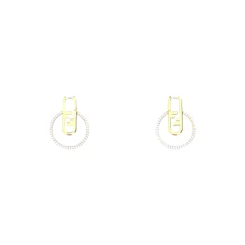 FENDI Earrings Women's Gold