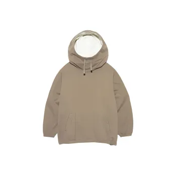 Nanamica Cotton Wool Twill Hooded Pullover Parka Sweatshirt Men's Khaki