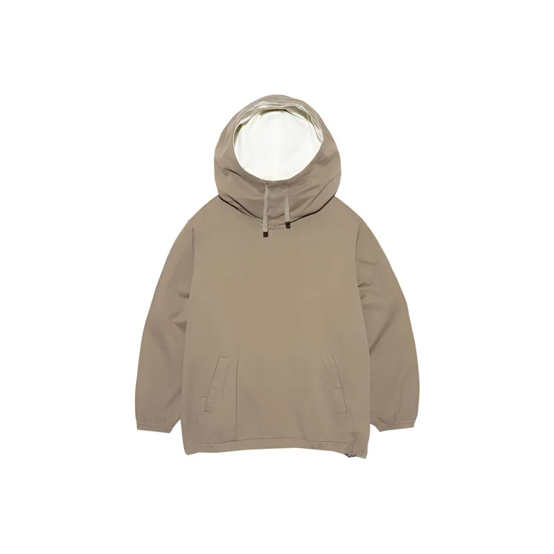 Nanamica Cotton Wool Twill Hooded Pullover Parka Sweatshirt Men's Khaki-0