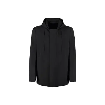 Givenchy Zip-Up Hooded Coat