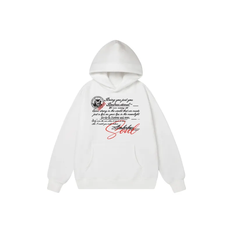BOS BEAR Sweatshirt Unisex White Black-0