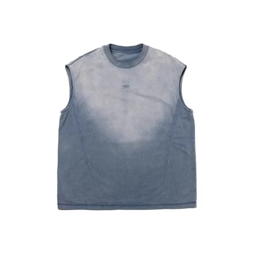 TANOXI Deconstructed Cutting And Trimming, Ninja Sleeveless Tank Top With Shoulder Pads Men's